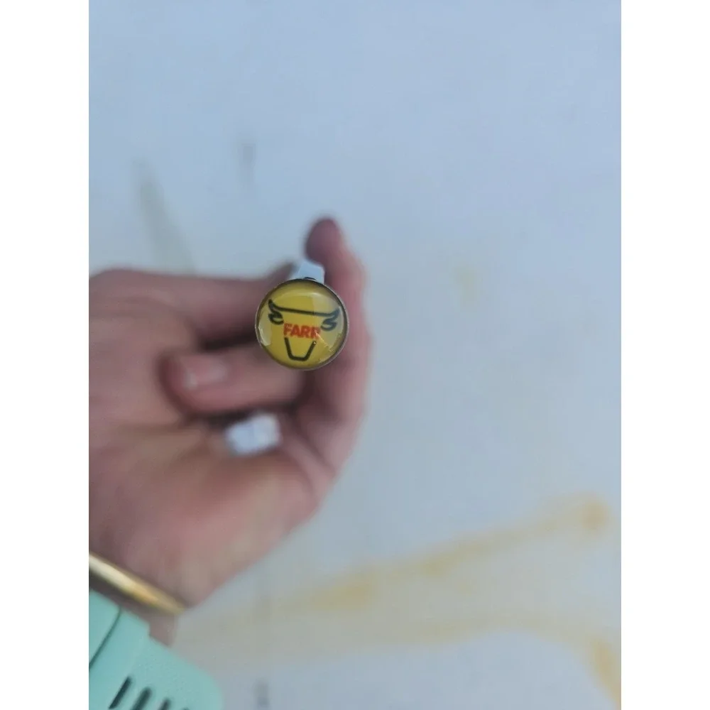 FARR FEEDERS Garland Bubble Top Ballpoint Pen Black Ink IN Box Ranching Farming